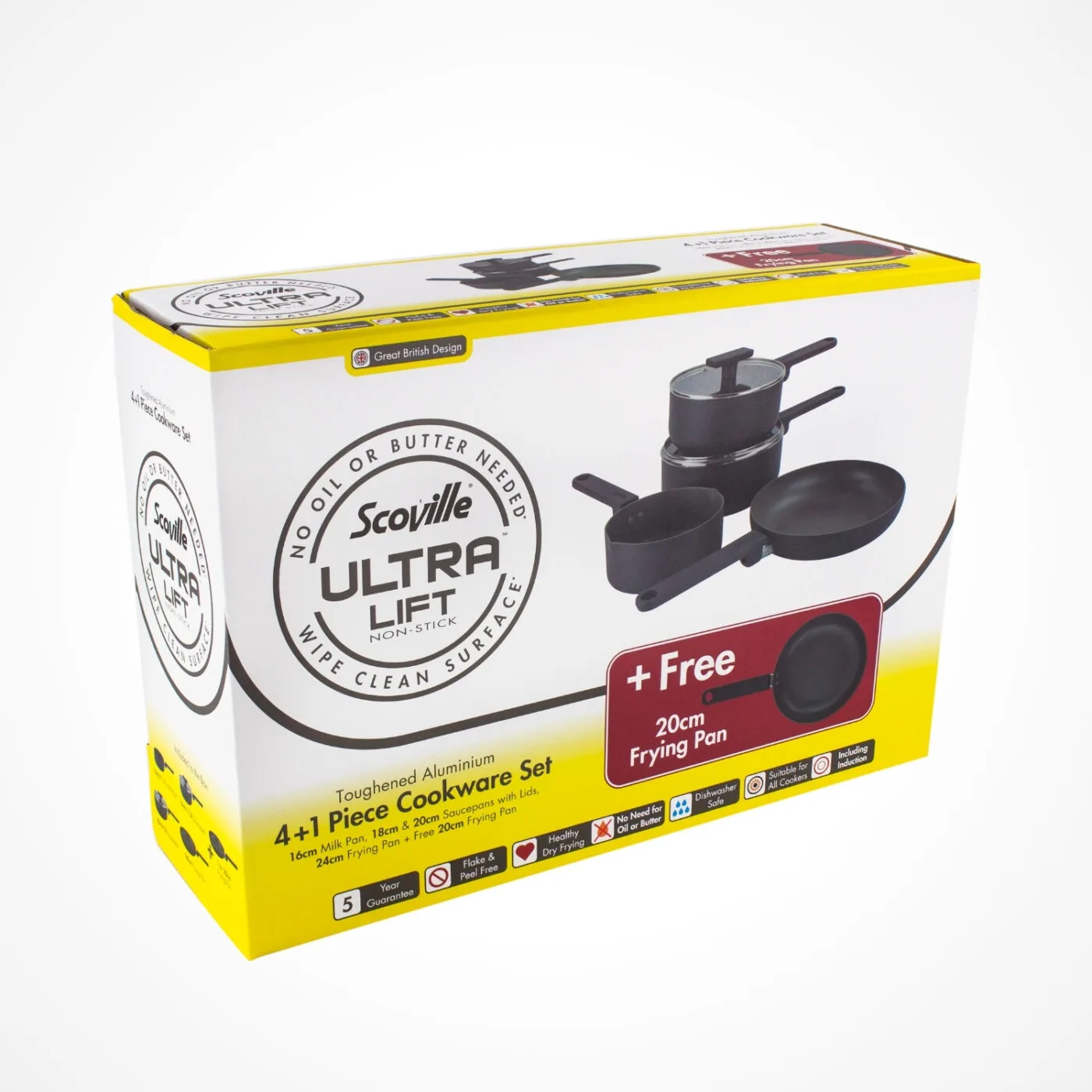 Ultra Lift 4+1 Piece Cookware Set - Image 5