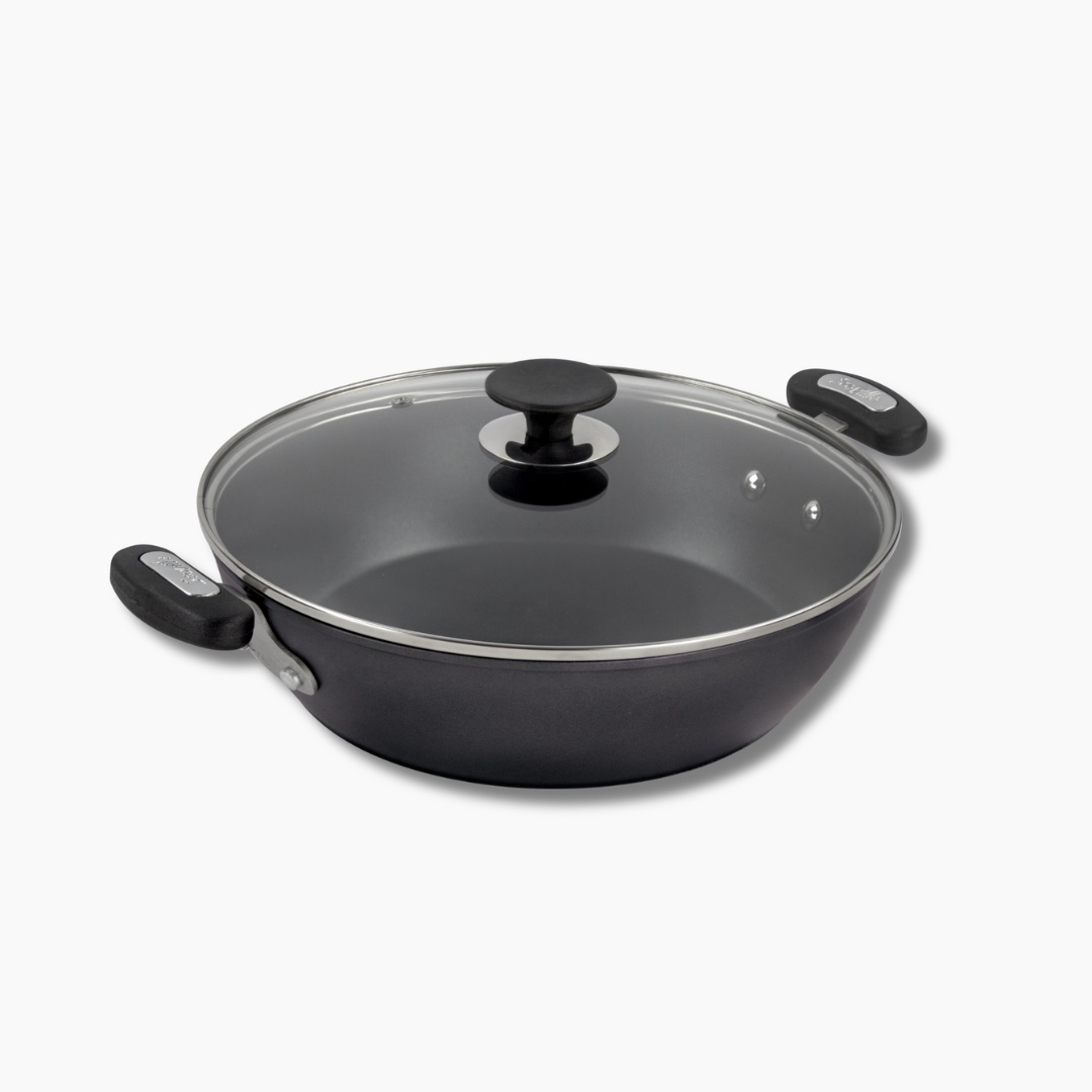 Scoville Always 28cm Shallow Casserole with Glass Lid