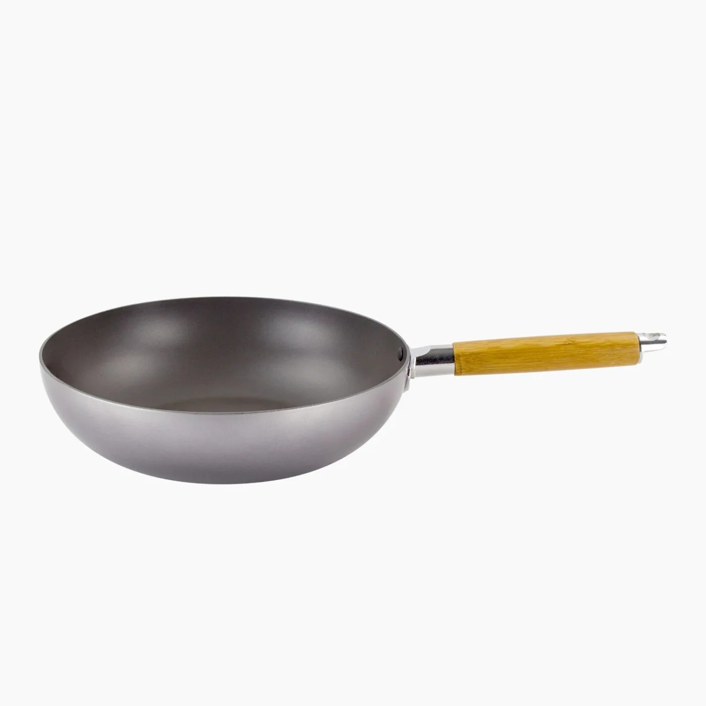 Scoville Non-Stick Wok Pan with Bamboo Handle