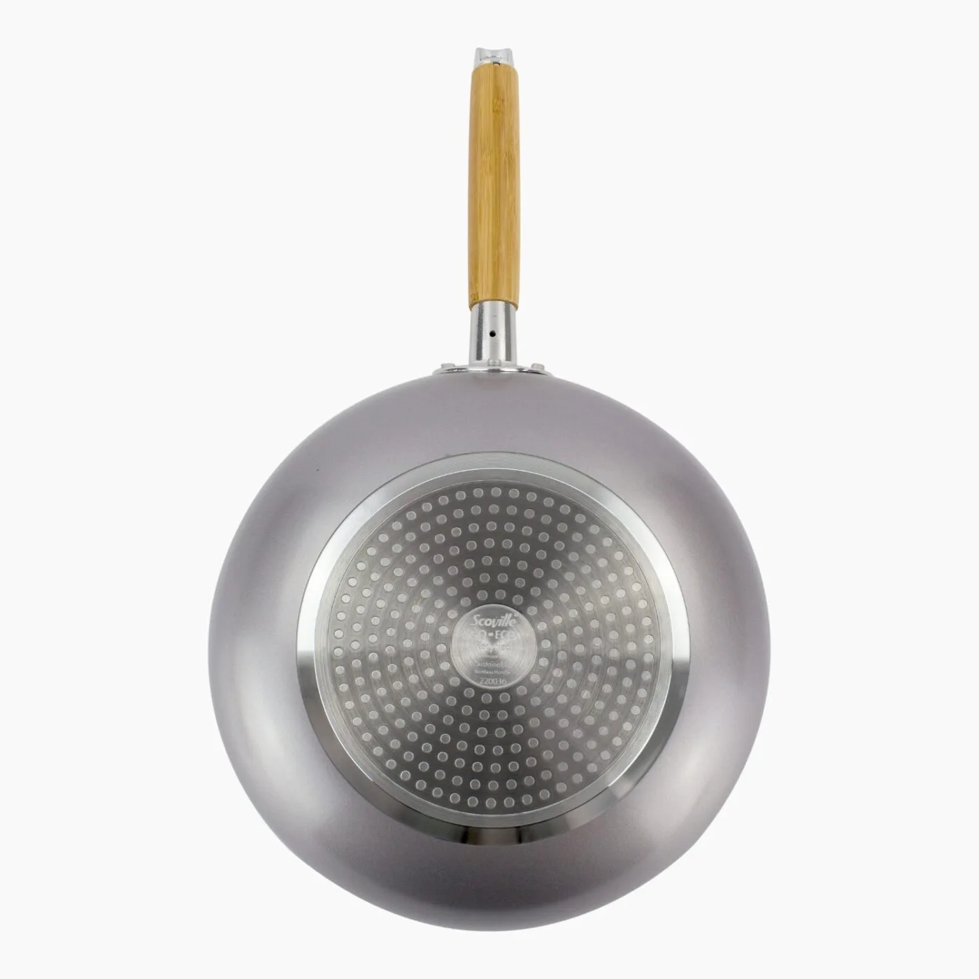 Non-Stick Aluminium Wok Pan with a Stainless Steel Base