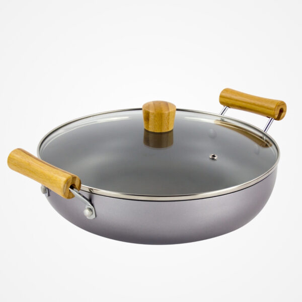 Scoville Go Eco 28cm Shallow Casserole Pan with Lid
