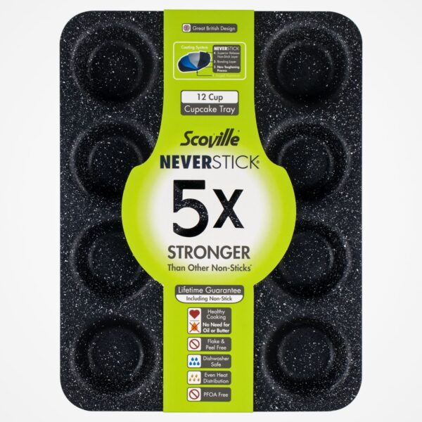Scoville Neverstick 12 Cup Cupcake Tray for Oven