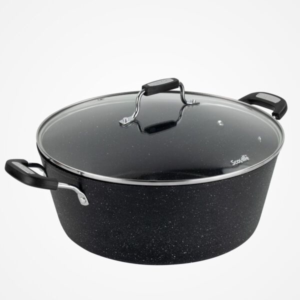 Scoville Neverstick 32cm Stock Pot with Lid for Cooking Larger Portions