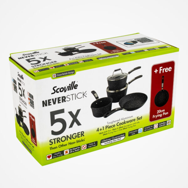 Scoville Neverstick 4+1 Piece Cookware Set