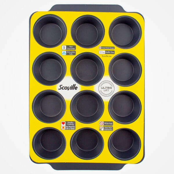 Scoville Ultra Lift 12 Cup Muffin Tray for Oven