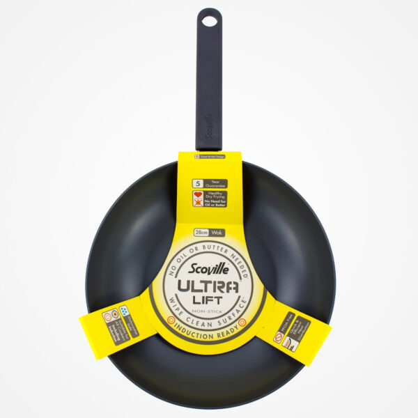 Scoville Ultra Lift 28cm Wok Pan for Stir-Frying Noodles and Vegetables